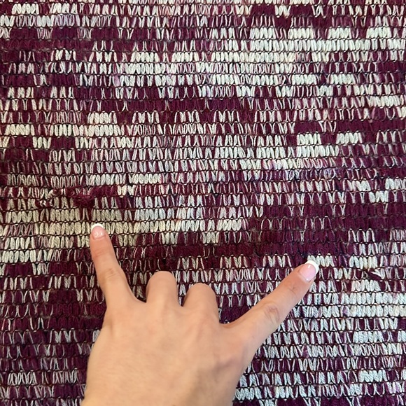 Missoni Purple Gray White Silver Red Sparkle Fringe Scarf - Picture 10 of 14